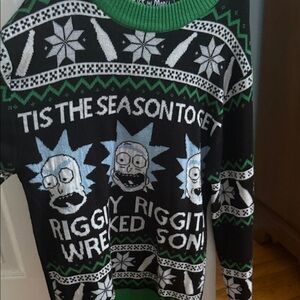 Rick & Morty Festive Crewneck Sweater